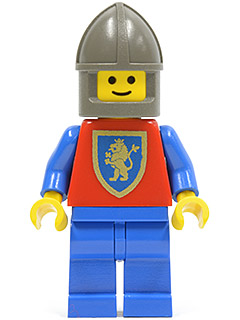 LEGO Minifigure-Crusader Lion - Blue Legs, Dark Gray Chin-Guard-Castle / Crusaders-CAS114-Creative Brick Builders